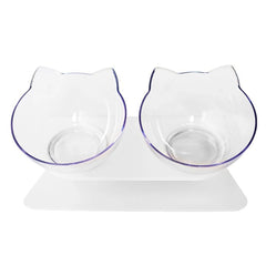 Adjustable cat bowl